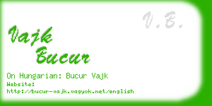 vajk bucur business card